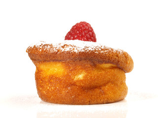 Souffle mit Himbeere