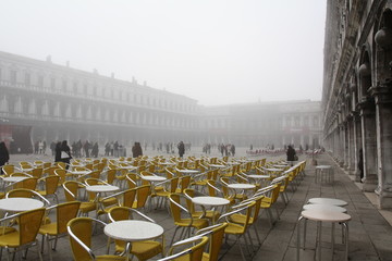 Foggy Venice squre