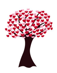 Love tree illustration