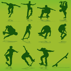 skateboarding vector