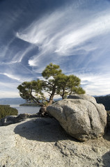 Lake Tahoe, natural landscapes, Nevada and California
