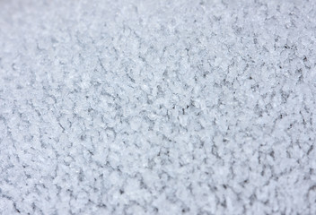 Detail of pure white frost