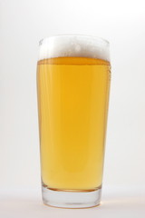 glass of beer isolated on white background