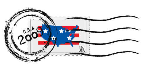 Obraz premium 2009 42c USA stamp