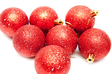 christmas decoration isolated on white