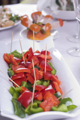 Plat de poivrons