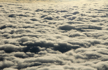 Blick aus Flugzeugfenster