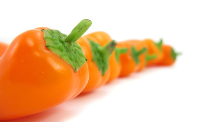 Orange bell peppers
