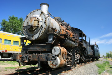 old western steam engine