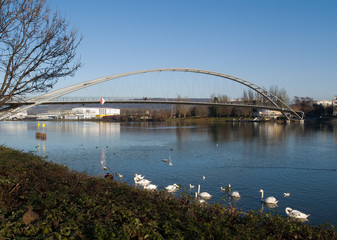 Naklejka premium Kładka od strony plaży