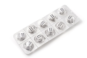 Dices in a pack