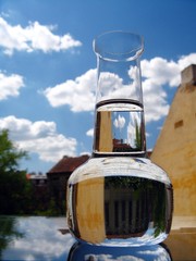 Carafe of clean water
