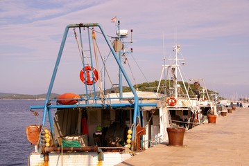 Fishing boats in the Mediterranean © Frouwina Harmanna va