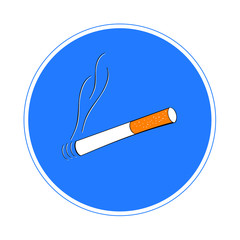 For smokers only - here smoking sign