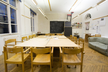 empty classroom