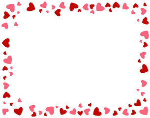 A valentines background with hearts  with room for text