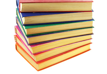 Pile of old multi-coloured books