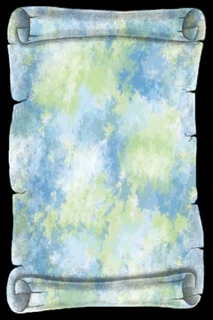 parchemin bleu