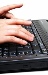 hands on keyboard