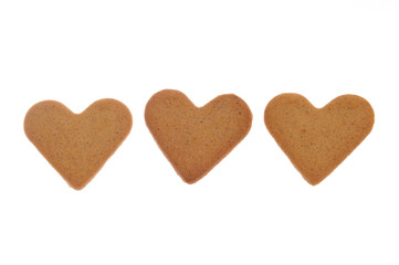 heart shaped cinnamon cookies