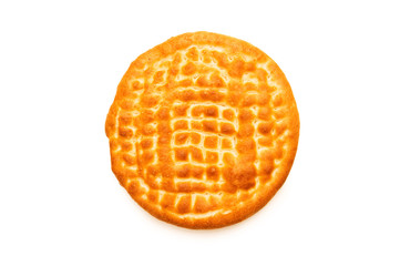 Round bread isolated on the white background