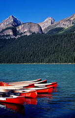 Red canoe