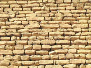 Sakkara Pyramid Closeup near Cairo, Egypt.