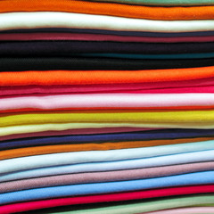Colorful Textiles at Bazaar in Istanbul, Turkey.