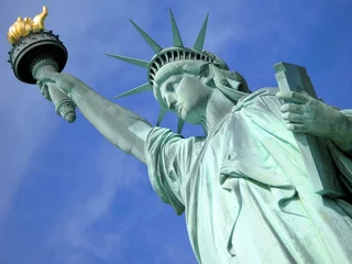Deurstickers Vrijheidsbeeld Vrijheidsbeeld in de Stad van New York.