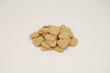 Heart Shaped Baked Dog Cookies