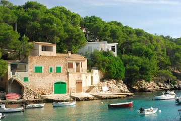 Fototapeta na wymiar Hafen von Cala Figuera, Mallorca