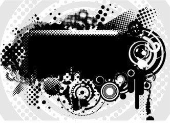 Obraz premium Splat grunge background vector