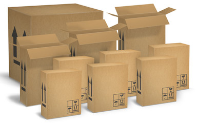 Cajas de carton ondulado para transportes
