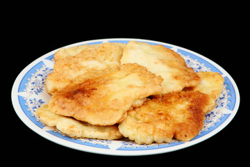 Fritters on a plate