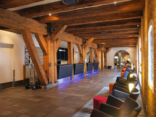 Hotel reception lobby