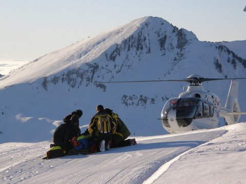 op&eacute;ration de secours en montagne