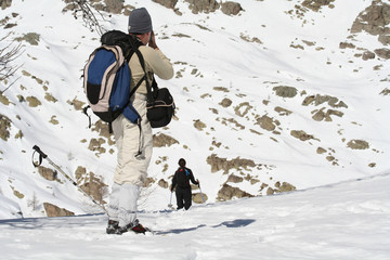 Promenade dans la neige