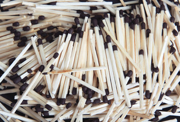 Pattern of the wooden matches