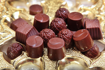 Stack of chocolate sweets