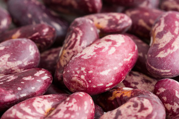 red haricot beans background