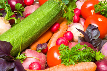 colorful fresh beautiful vegetables.