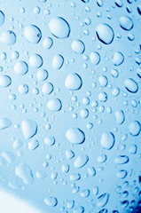 Close up view of the water drops background