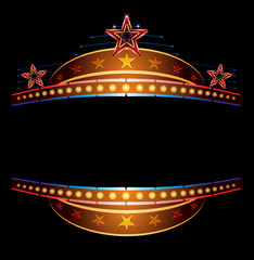 Neon with stars © oxygen64