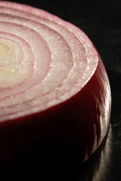 Red Onion Sliced Open