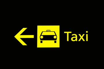 Airport signs - taxi
