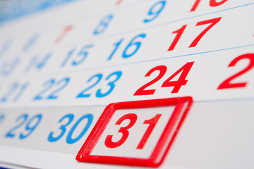 last day of the month