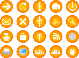 computer and web vector icons