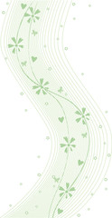 abstract green floral background