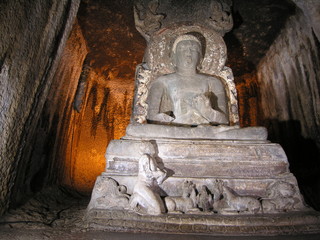 Fototapeta na wymiar Ajuna jaskinie, Maharasztra