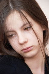 Naklejka premium Sadness girl